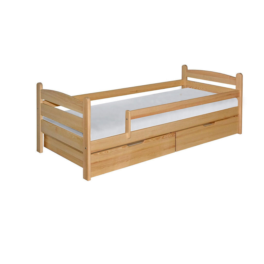 MASSENO POSTEL MARIS 90x200 s úložným prostorem, Borovice