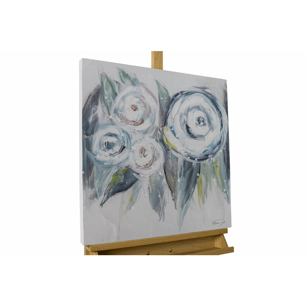 KUNSTLOFT RUČNĚ MALOVANÝ AKRYLOVÝ OBRAZ MODRÝ, 60/60 CM