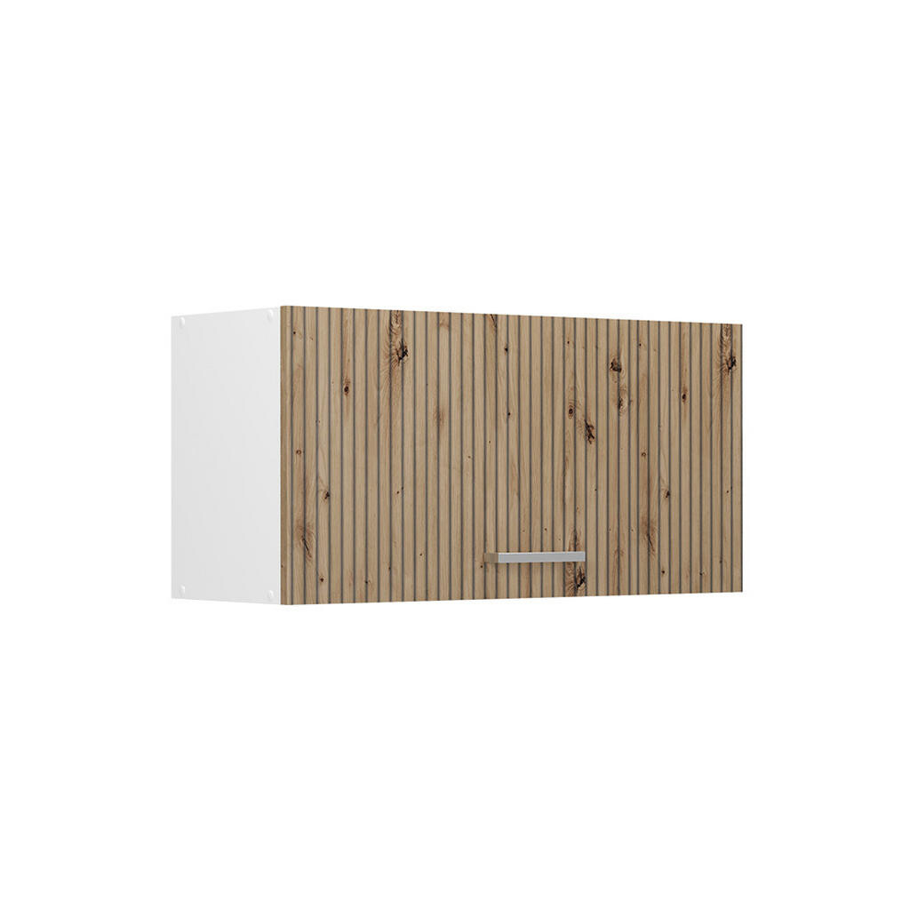 Vicco VĚŠÁK NA STĚNU R-Line, Řemeslný dub/Bílá, 80 cm Plochý