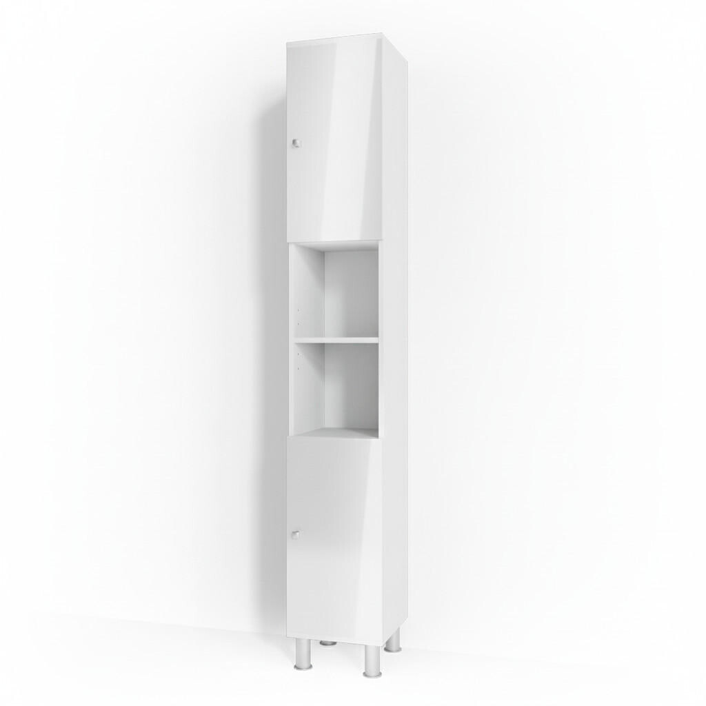 Vicco KOUPELNOVÁ SKŘÍŇKA Fynn Bílá vysoký lesk 30 x 190 cm