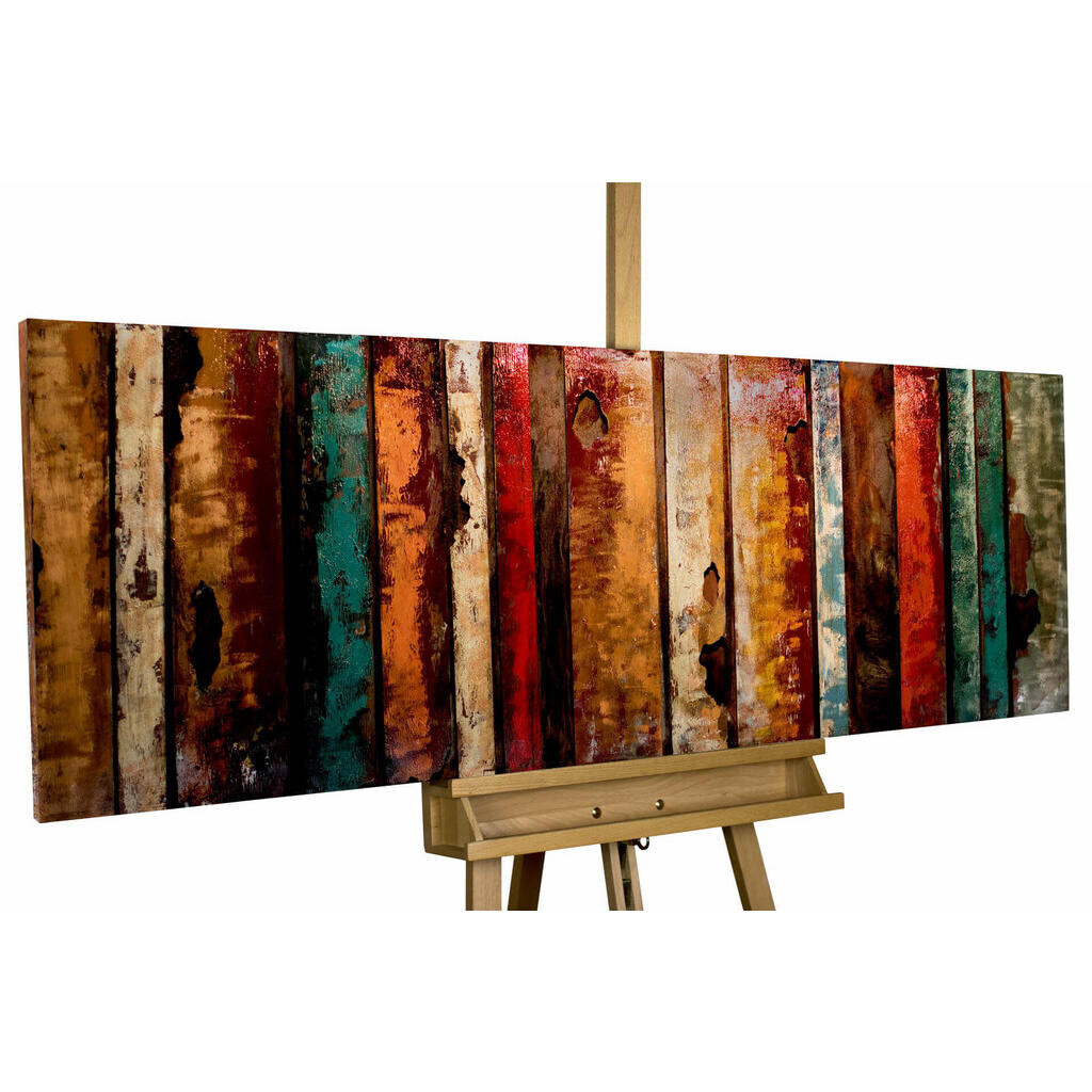 KUNSTLOFT KOVOVÝ OBRAZ ZÁŘIVÝ LES, 144/44 CM