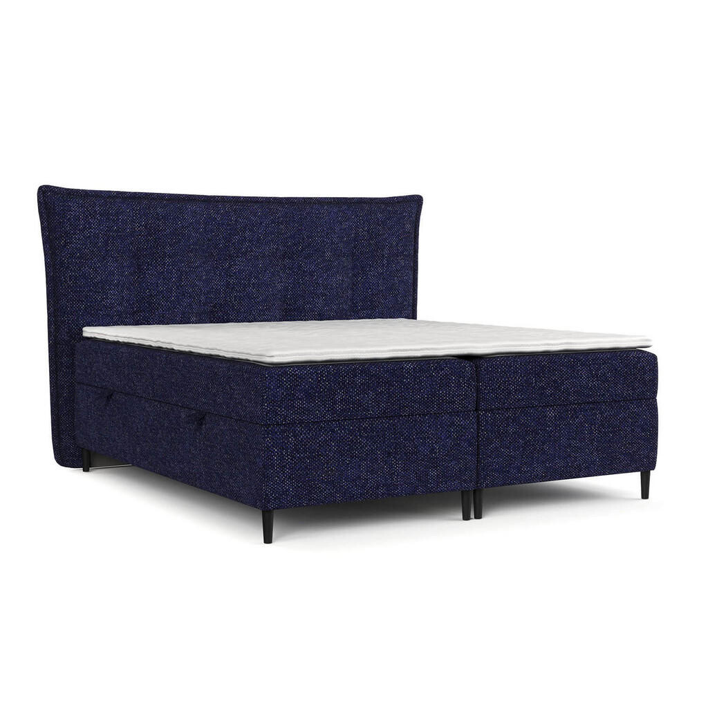 AltaBeds POSTEL BOXSPRING LAS PALMAS 140/200 cm Tmavě modrá