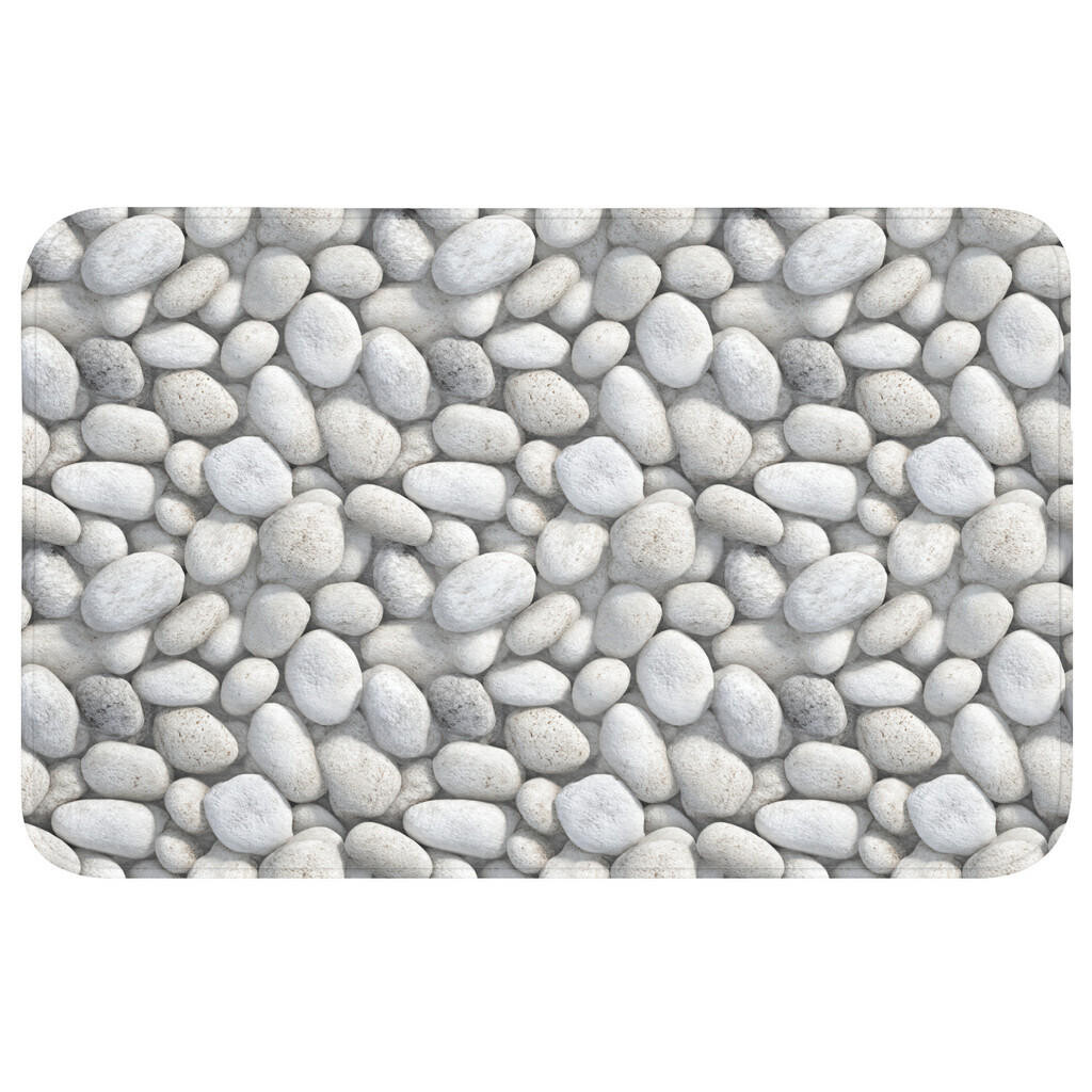 OnlyWow KOUPELNOVÁ PŘEDLOŽKA Kameny - šedé - oválné 80x50 cm