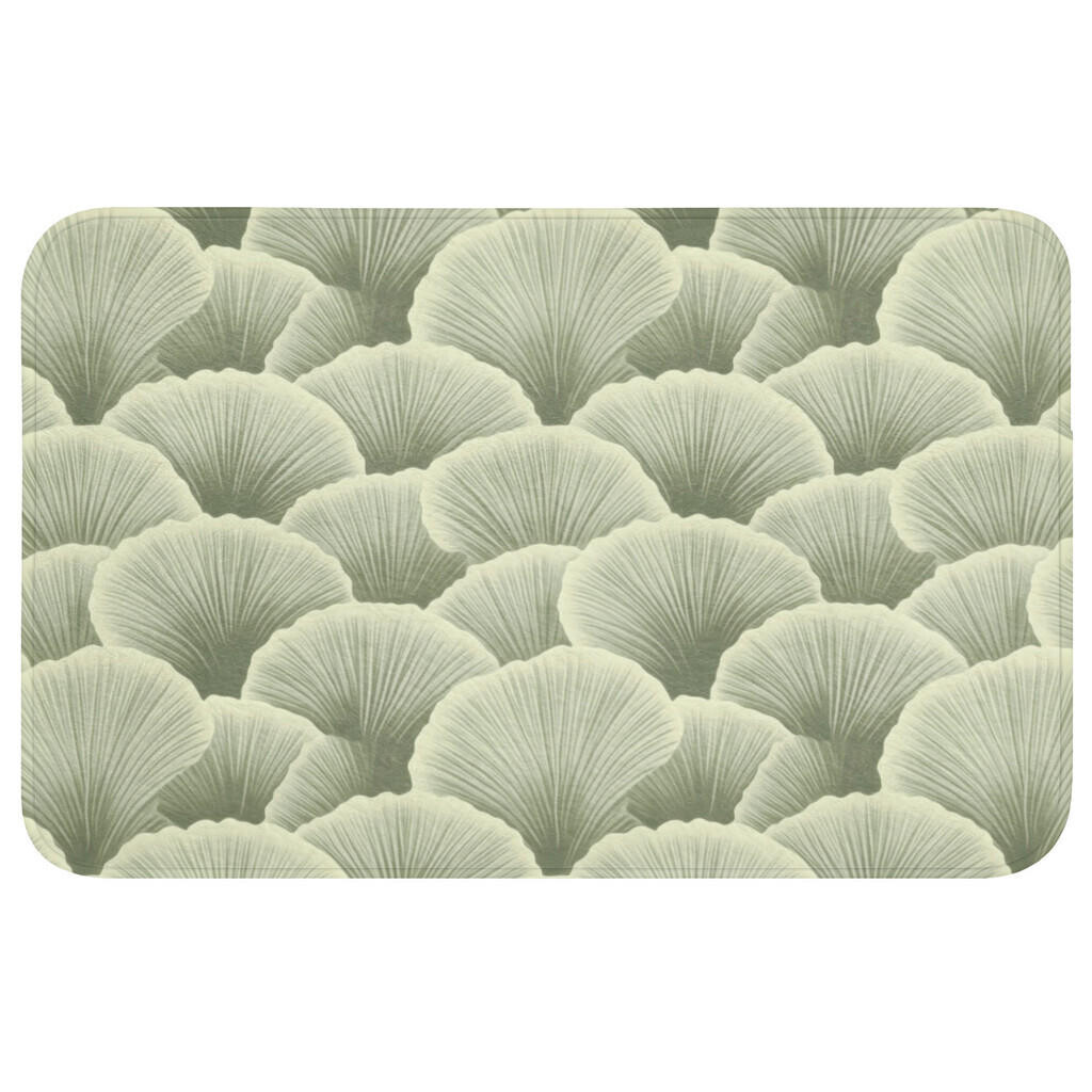 OnlyWow KOUPELNOVÁ PŘEDLOŽKA Vějíř - list - zelený 80x50 cm