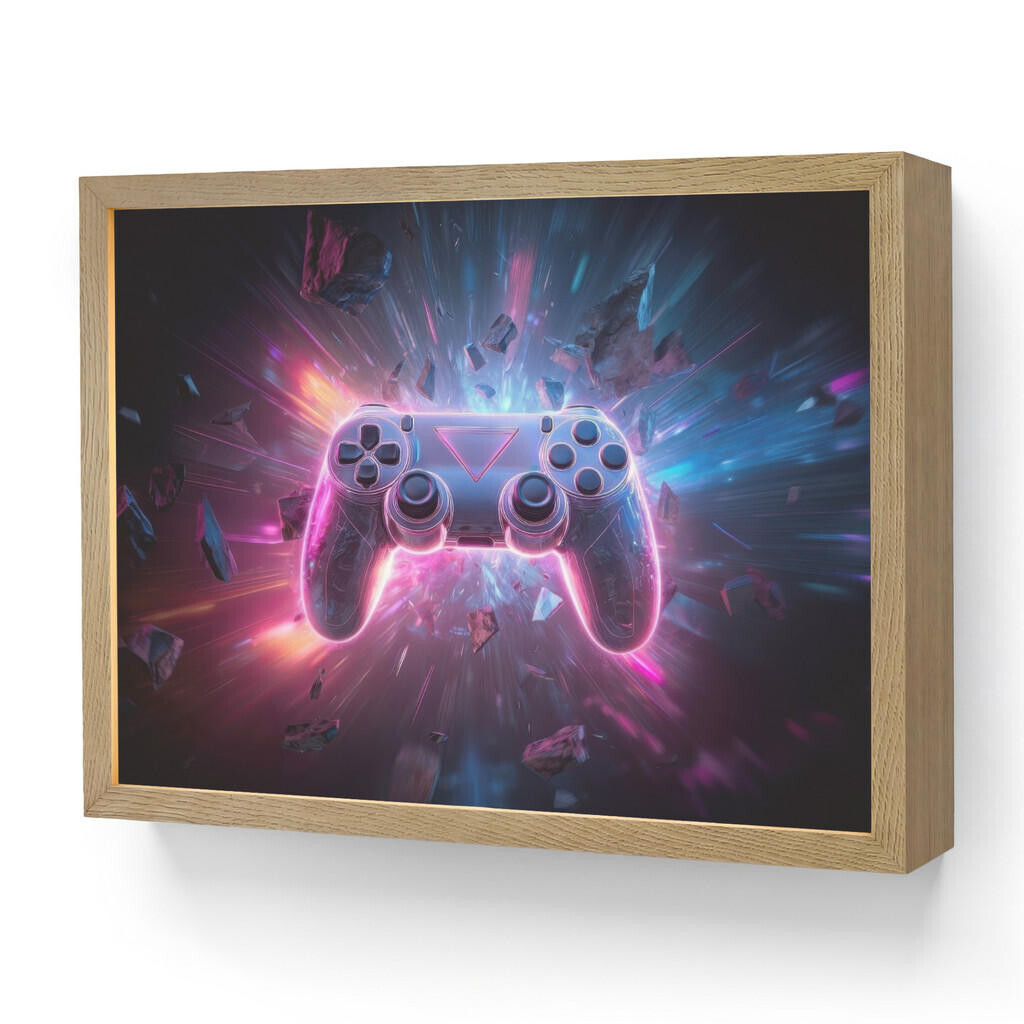 OnlyWow DOBÍJECÍ NOČNÍ LAMPIČKA Controller - Neon - Explosion - Abstraktní 40x30 cm