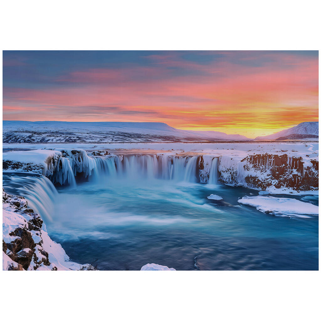 Wallarena FOTOTAPETA Vodopád Příroda Modrá 150x105 cm