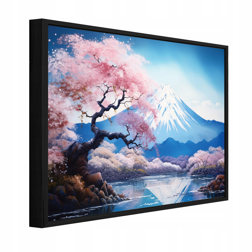 Wallarena ZARÁMOVANÉ obrazy Volcano Fiji Blue 120x80 cm