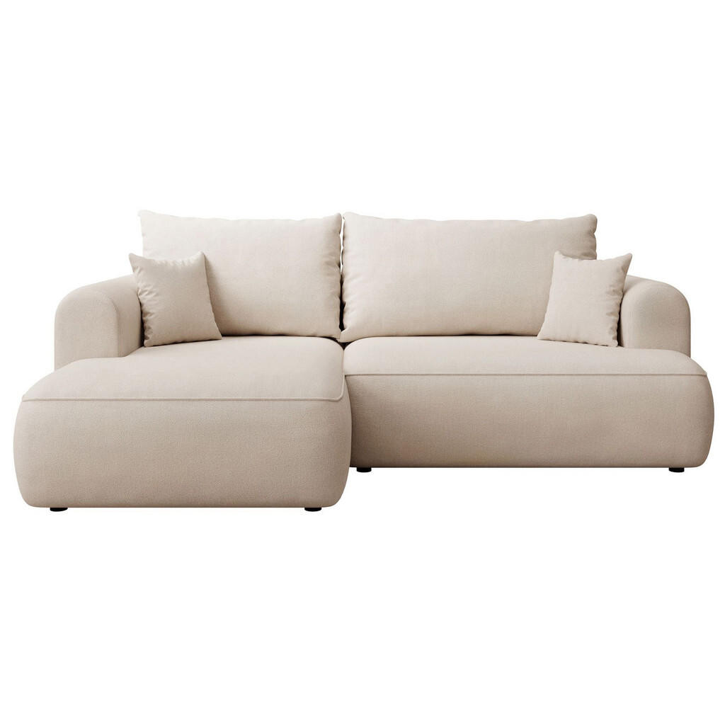 Selsey ROHOVÁ ROZKLÁDACÍ POHOVKA Ovo Mini krémová, se žinylkovým potahem Easy Clean