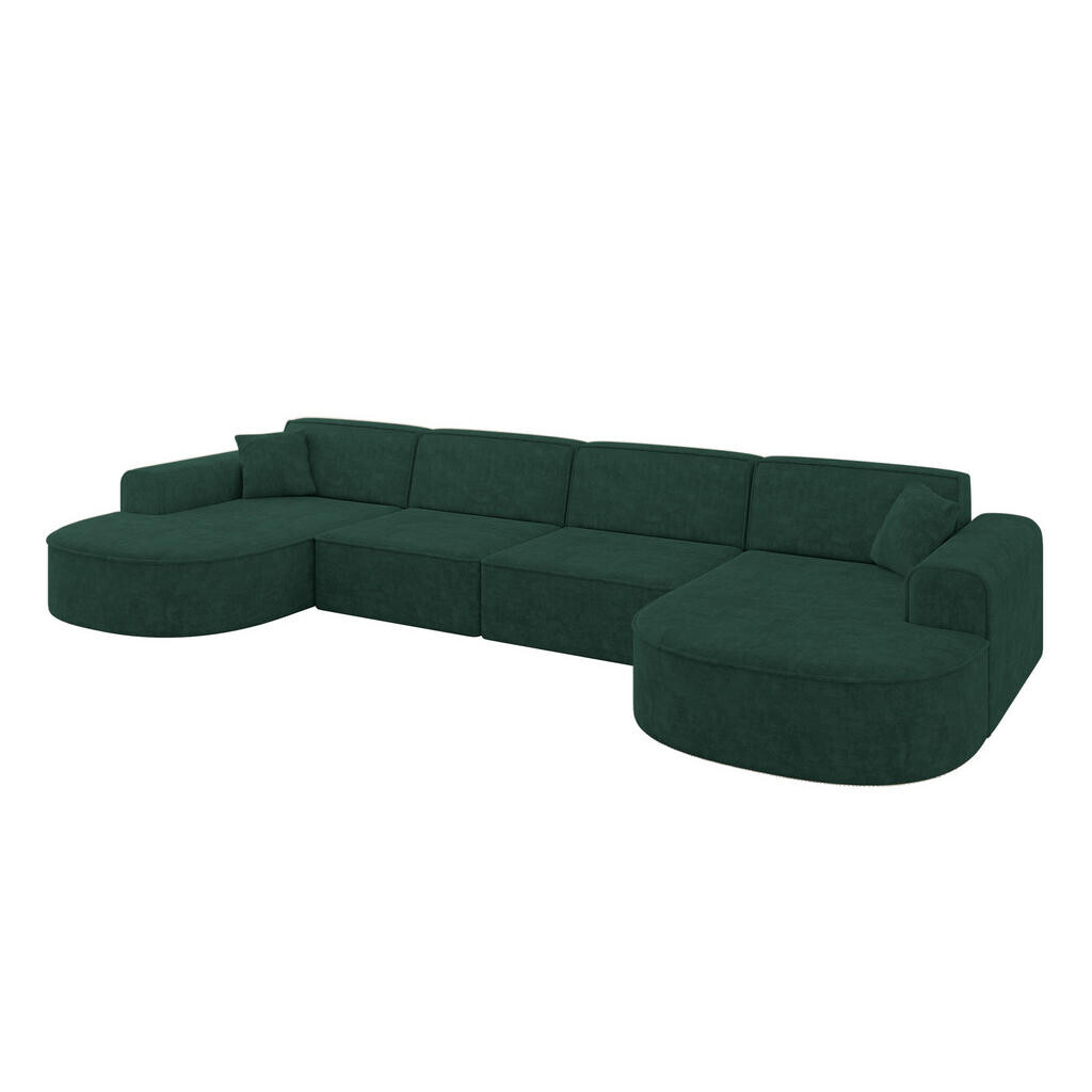 ALTDECOR SEDACÍ souprava MARI-U2 – 388 x 171 x 79 cm, zelený velur