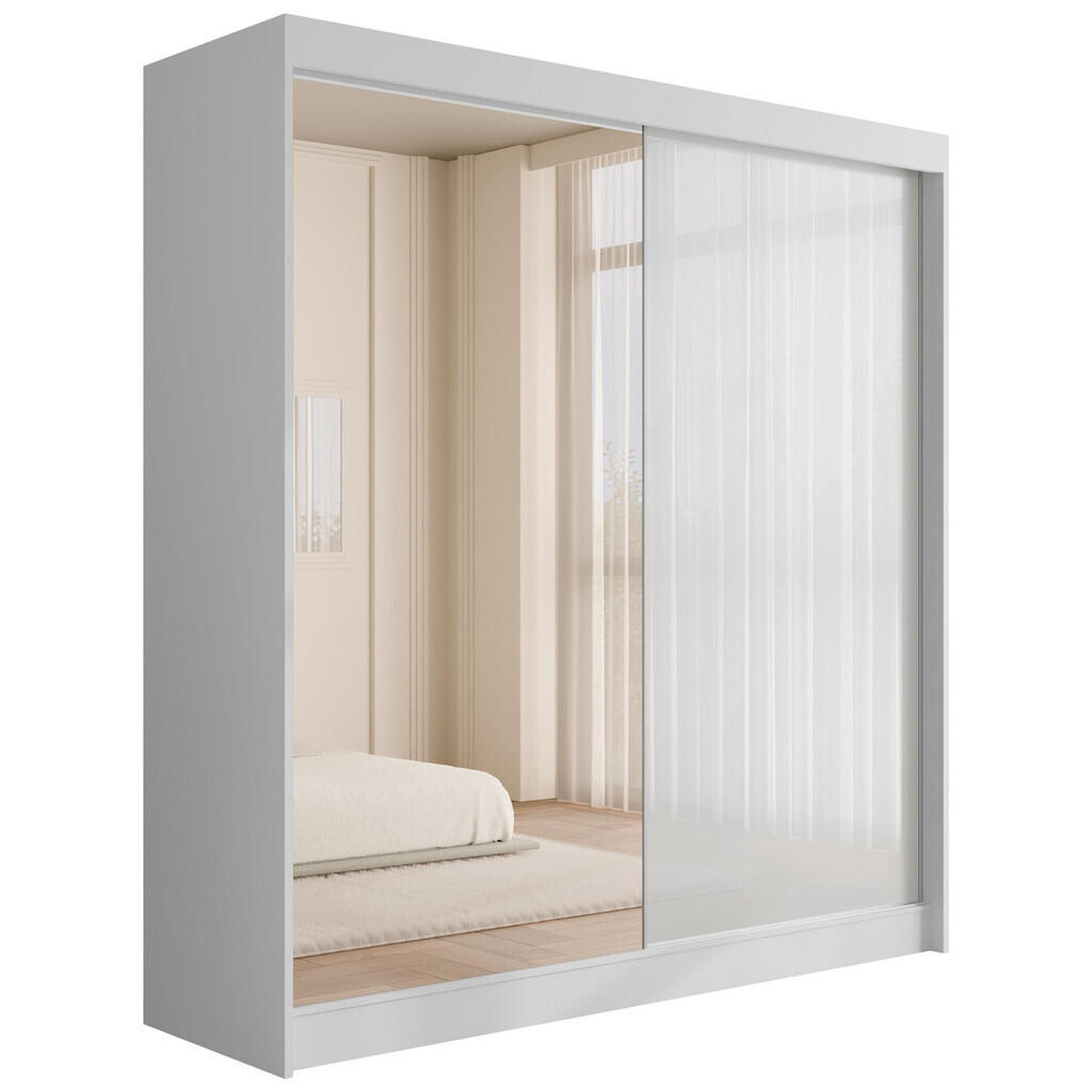ALTDECOR ŠATNÍ SKŘÍŇ VESLI – 200 cm – bílá