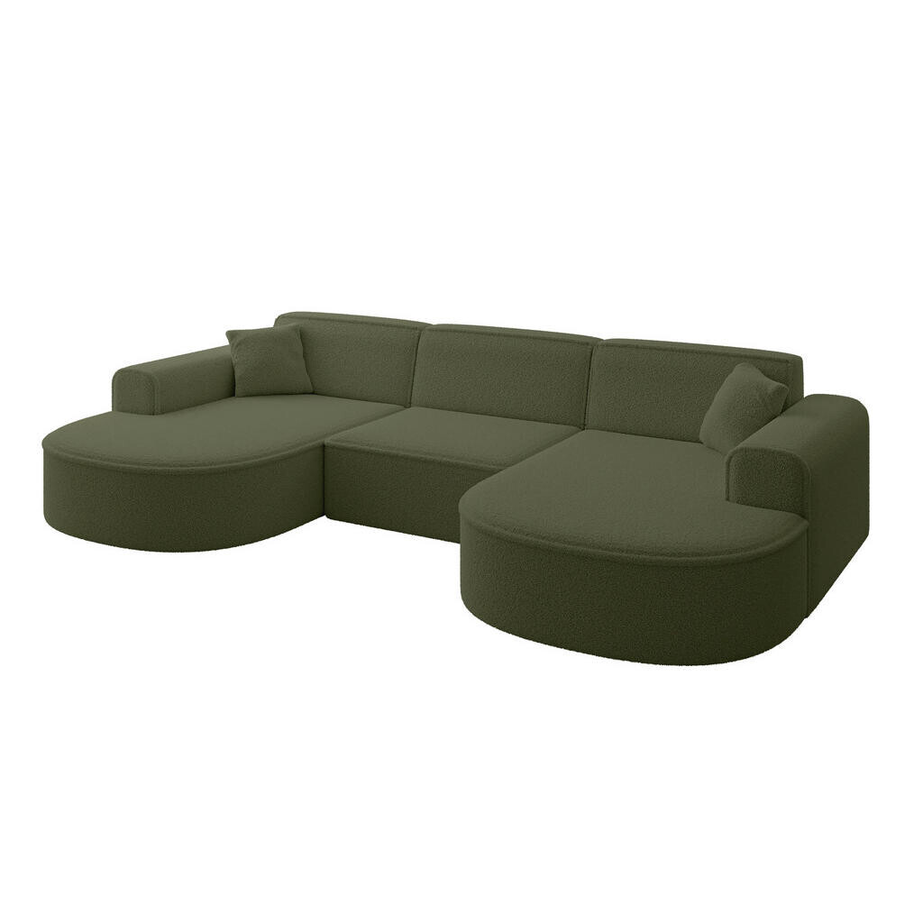 ALTDECOR SEDACÍ SOUPRAVA MARI-U1 – 303 x 171 x 79 cm, zelená buklé