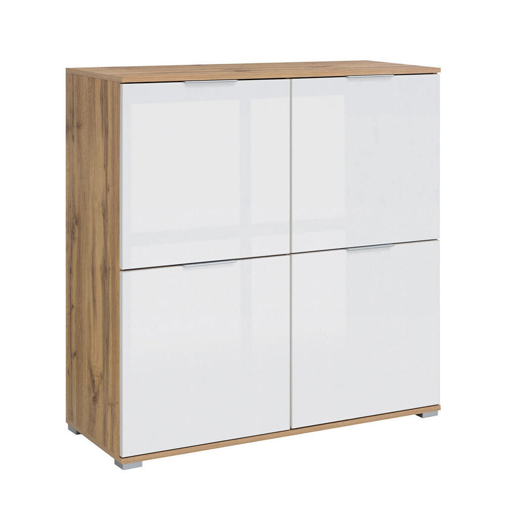 Petits-meubles SIDEBOARD Selma Bílá a dřevo