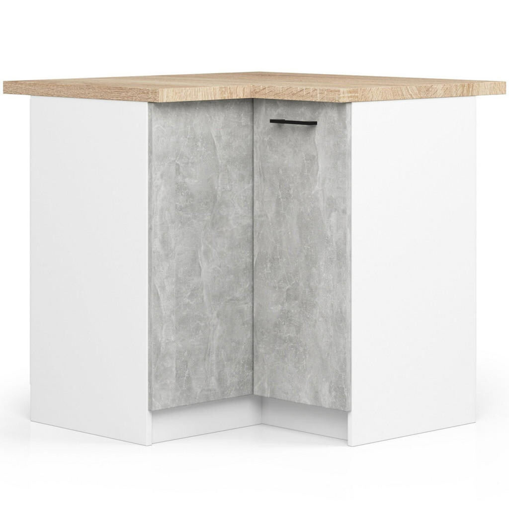 RAUMHIRSCH FURNITURE SPODNÍ SKŘÍŇ Bílá, betonová 85/90/46