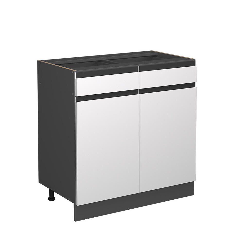 Vicco SPODNÍ SKŘÍŇKA KUCHYŇSKÉ LINKY R-Line Bílá 80 cm Tvar J, bez pracovní desky