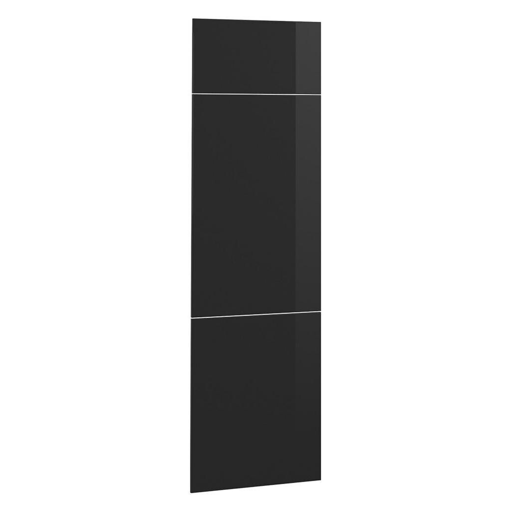 Vicco KUCHYŇSKÁ DVÍŘKA R-Line Černý vysoký lesk 59.6 x 196 cm nábytková čela pro skříň k vestavné lednici
