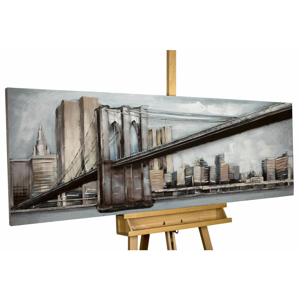 KUNSTLOFT KOVOVÝ OBRAZ MOSTNÍ SPOJENÍ, 144/44 CM