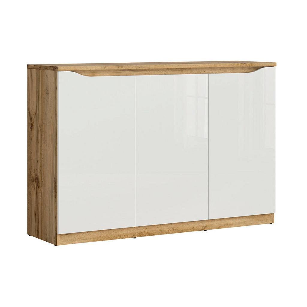 Petits-meubles SIDEBOARD June Bílá a dřevo