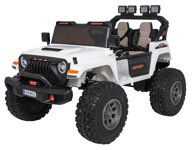 Elektrické autíčko Extreme Sport 4x4 bílé