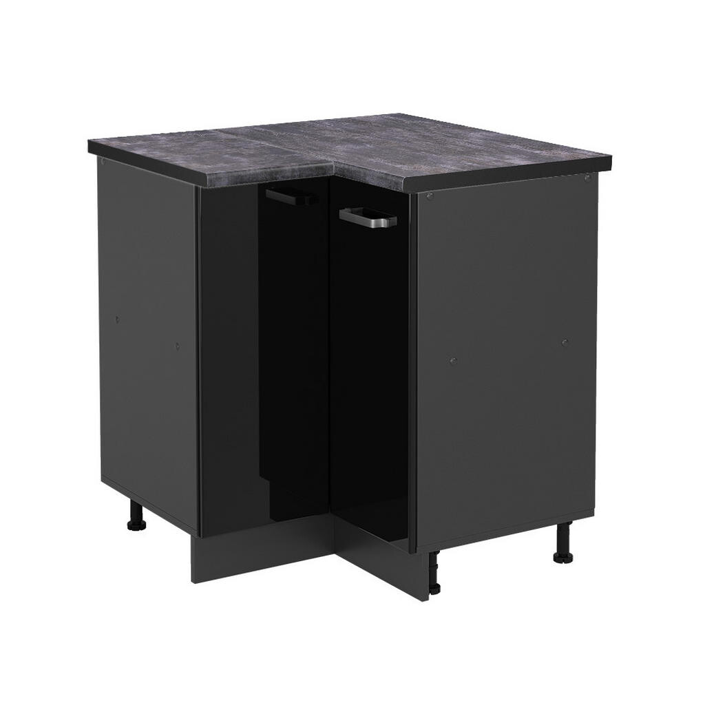 Vicco ROHOVÁ SKŘÍŇKA R-Line Černý vysoký lesk 75.6 cm , PD Antracit