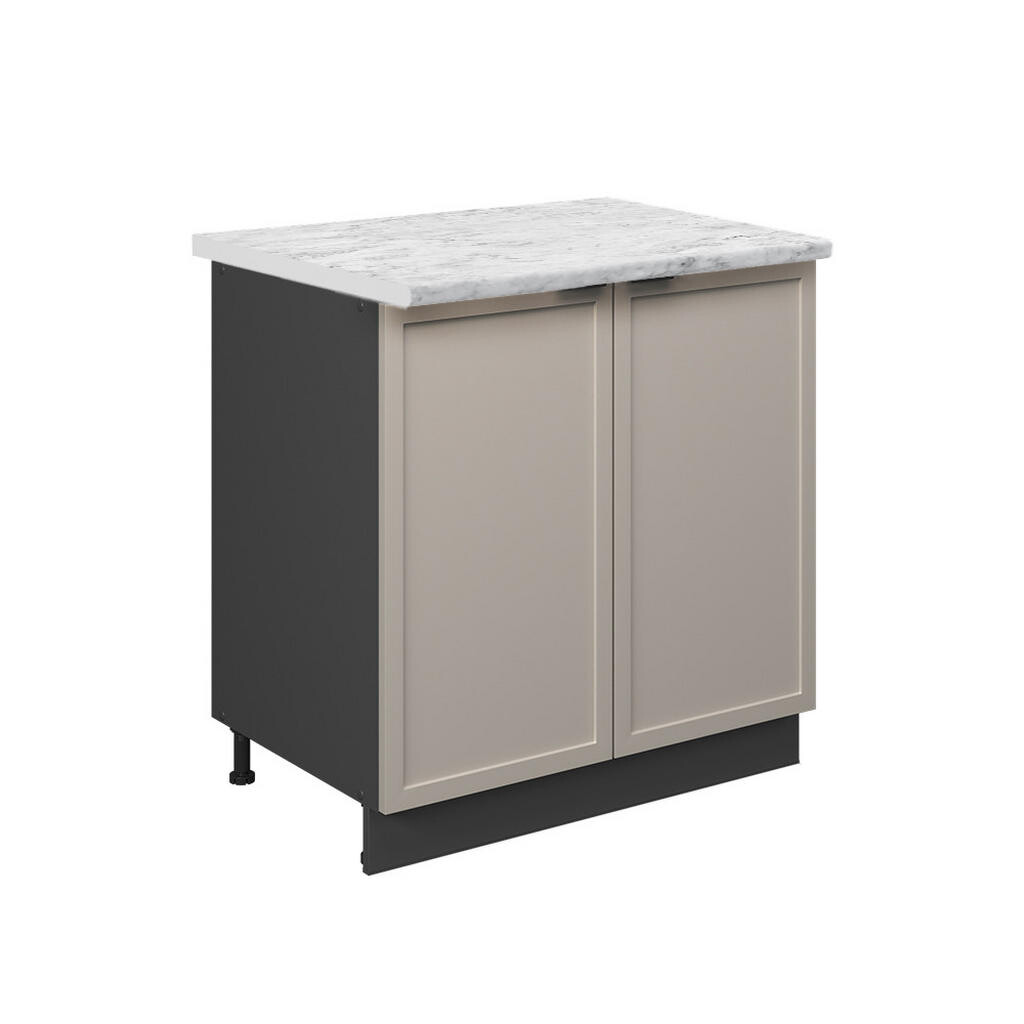 Vicco SPODNÍ SKŘÍŇKA KUCHYŇSKÉ LINKY Fame-Line, GreyBeige/Antracit, 80 cm pracovná doska Mramor