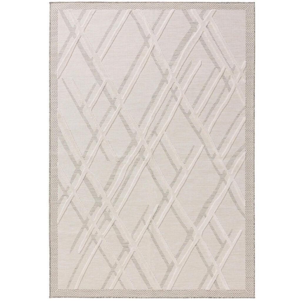 benuta VNITŘNÍ a venkovní koberec Flora Krémová 160x230 cm