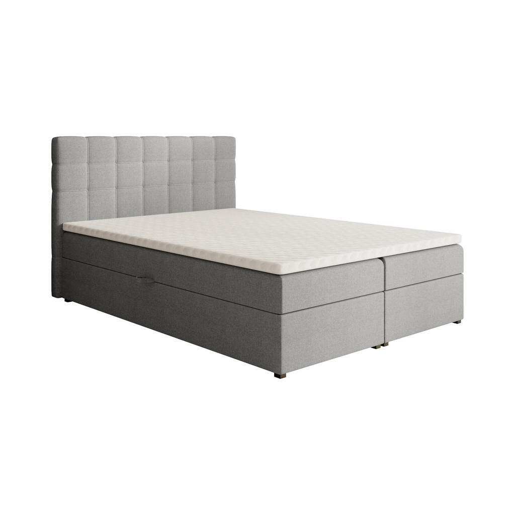 Beautysofa ČALOUNĚNÁ postel Topiq 144/203/103, světle šedá