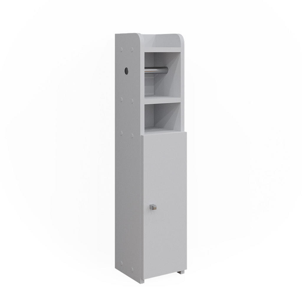 Vicco SKŘÍŇKA NA TOALETNÍ PAPÍR Fynn Bílá 17.6 x 82.2 cm s 1 dveřmi