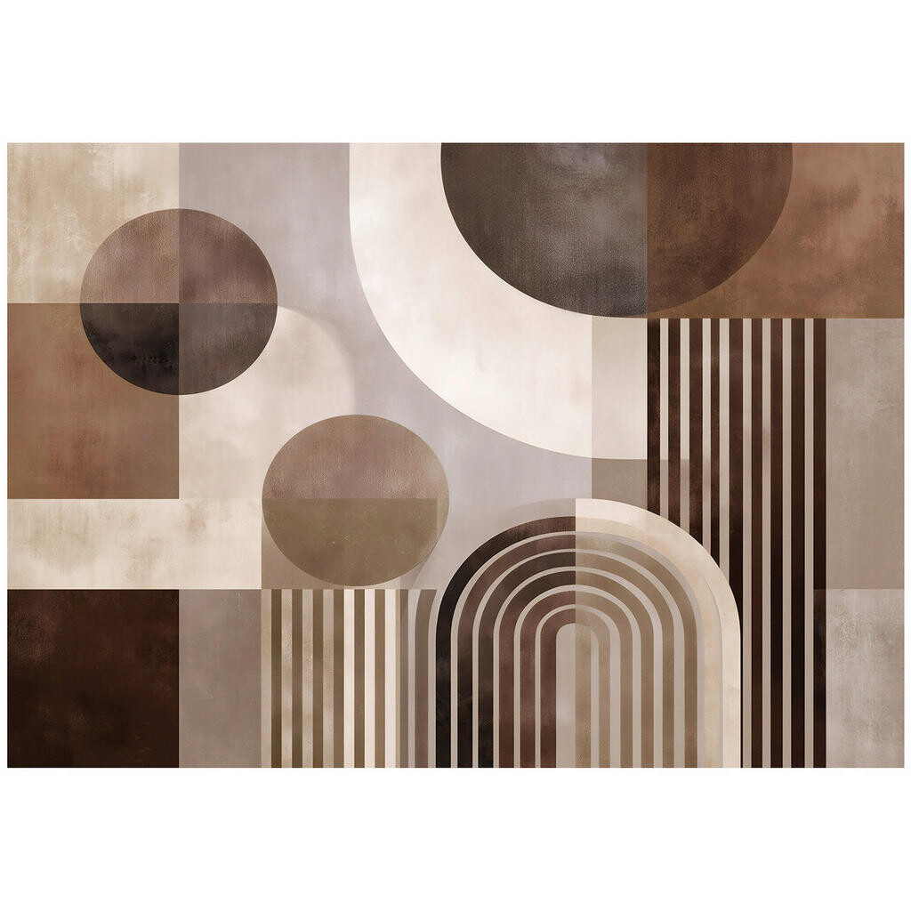 Wallarena FOTOTAPETA Art Deco Abstraktní Hnědá 400x280 cm