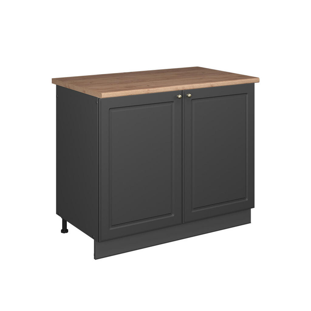 Vicco SKŘÍŇKA POD DŘEZ Fame-Line, Anthrazit-Gold Landhaus/Antracit, 100 cm, PD Dub