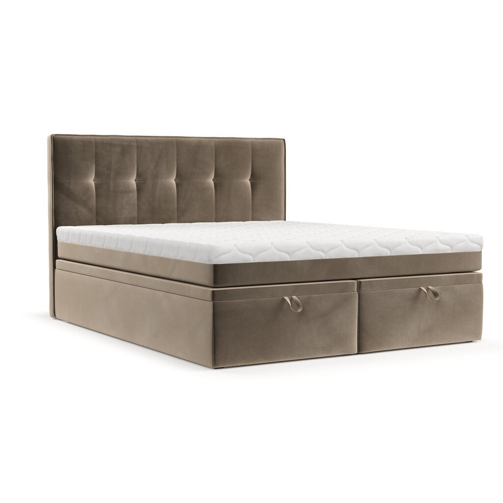 AltaBeds POSTEL BOXSPRING ARIVO 200/200 Taupe