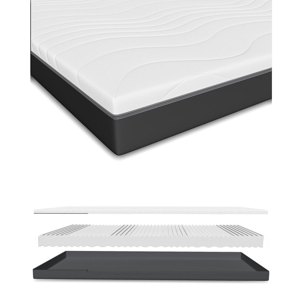Schlaftroll MATRACE ZE STUDENÉ PĚNY 90x200 – 7 ZÓN – H3 – ortopedická – prodyšná – výška 13 cm