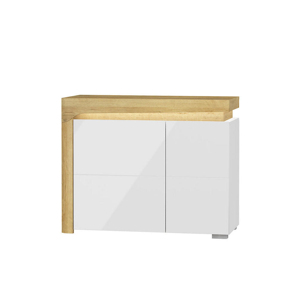 Petits-meubles SIDEBOARD Teo Bílá a dřevo