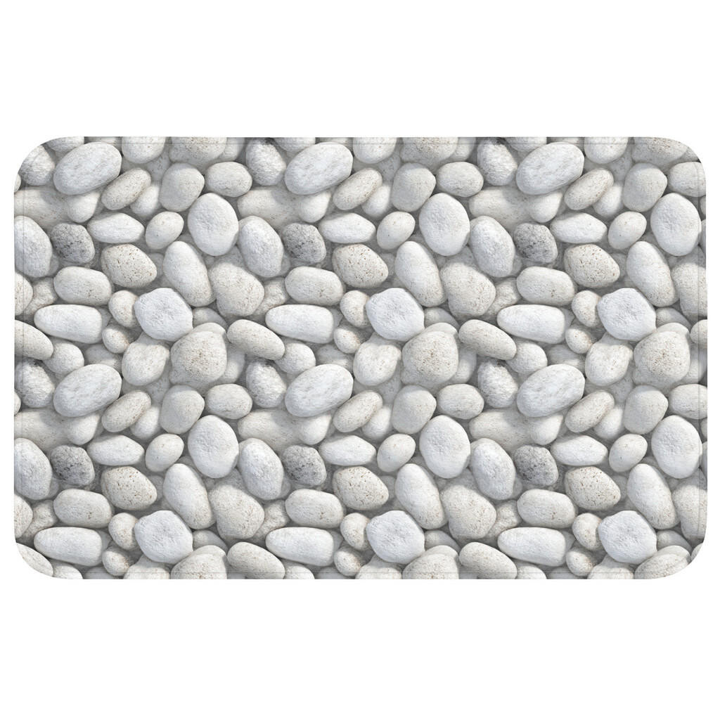 OnlyWow WC PŘEDLOŽKA Kameny - šedé - oválné 80x50 cm