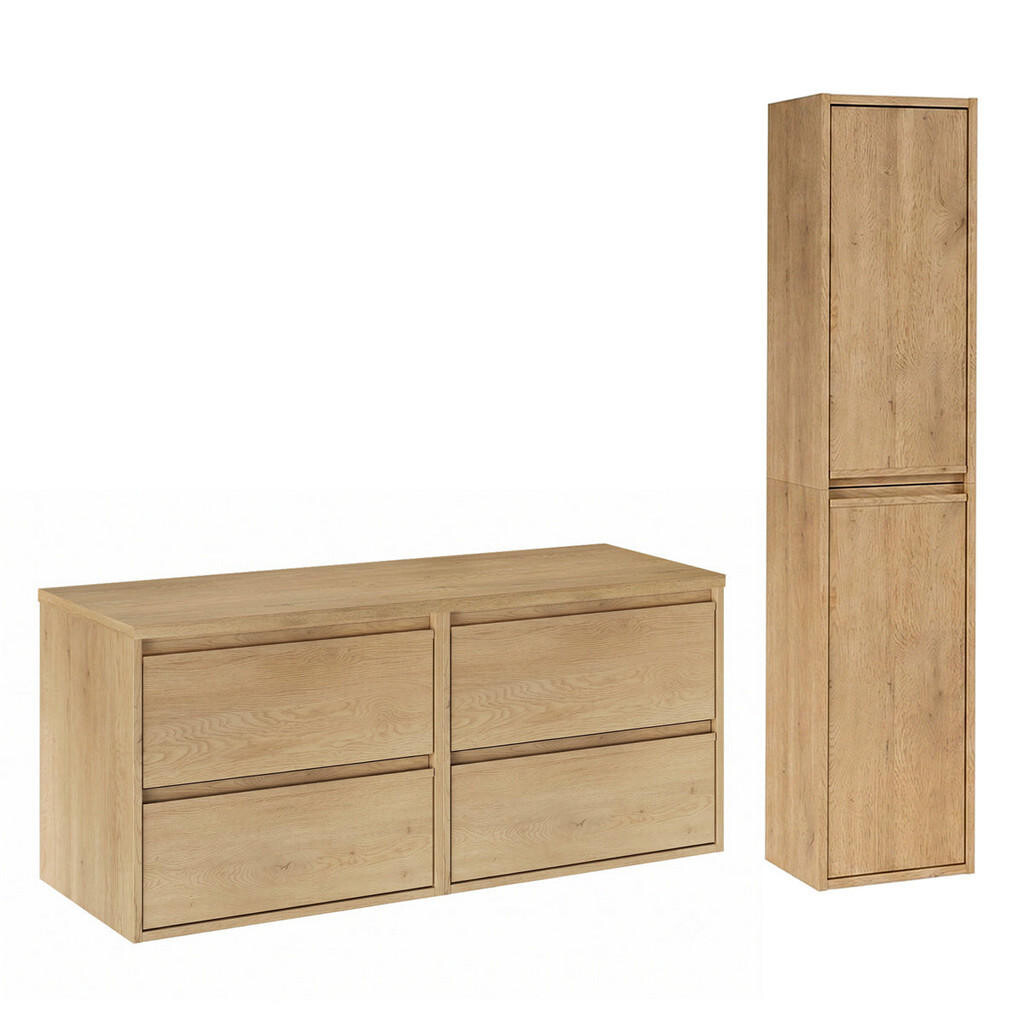 Petits-meubles SKŘÍŇKA POD UMYVADLO 120cm Edmé 2er-Set Dřevo