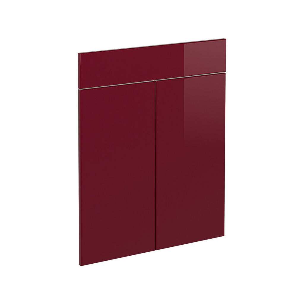 Vicco KUCHYŇSKÁ DVÍŘKA R-Line Červená vysoký lesk 59.6 x 70.8 cm nábytková čela pro spodní skříňku se zásuvkami
