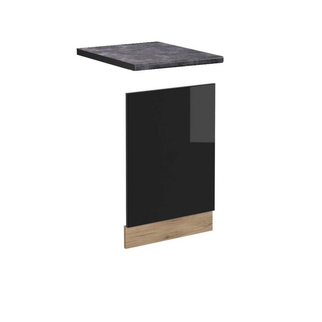 Vicco PŘEDNÍ PANEL R-Line Černý vysoký lesk 45 cm , PD Antracit