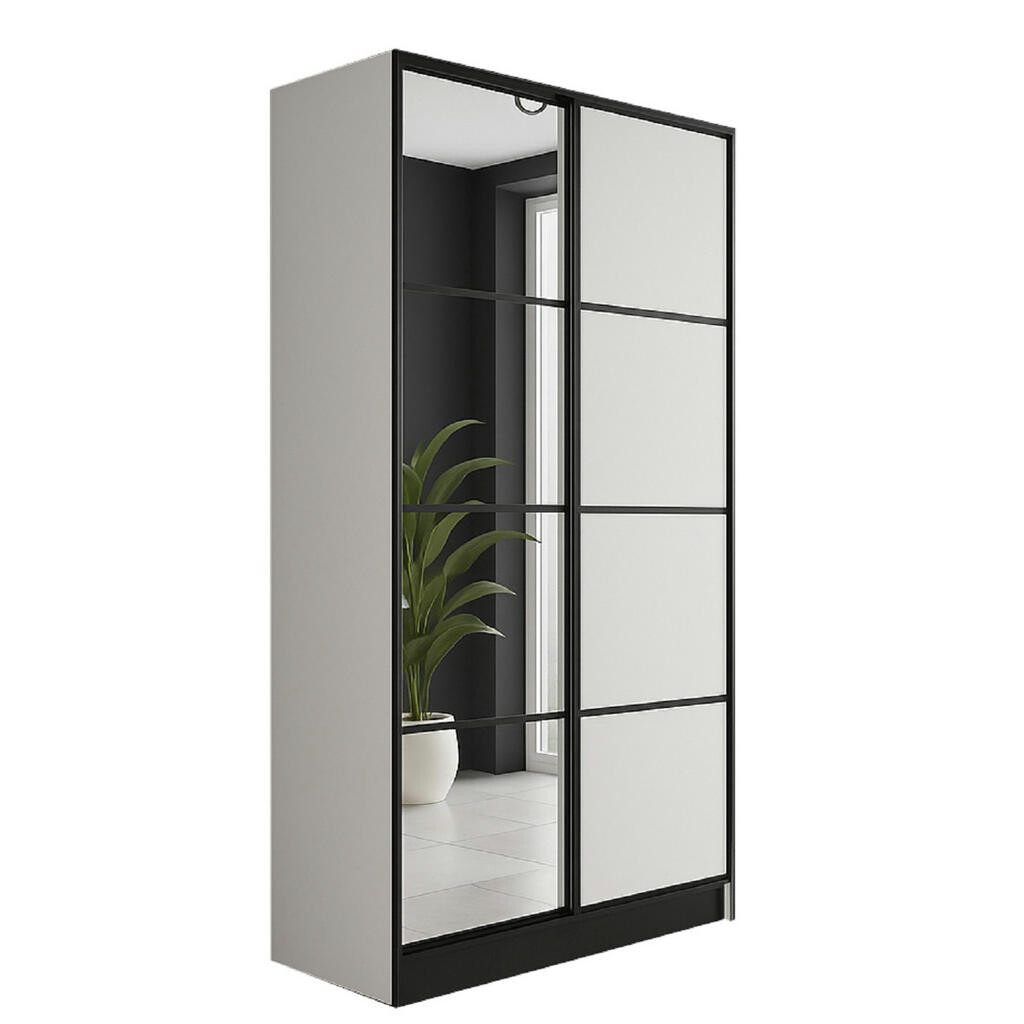 Kier Furniture ŠATNÍ SKŘÍŇ EDEN 2D v2- 105x205x39 cm- Bílá