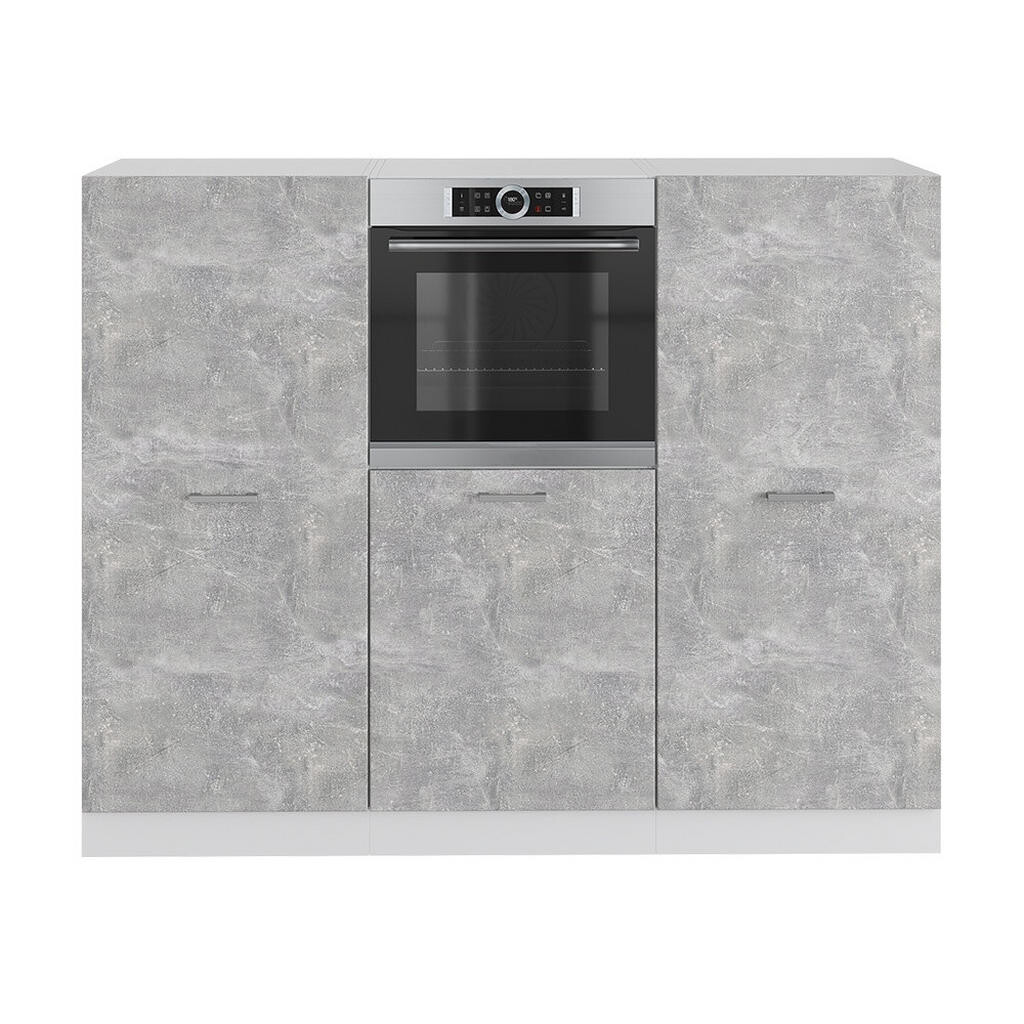 Vicco KUCHYŇSKÝ BLOK R-Line Beton/bílá 180 cm bez pracovní desky
