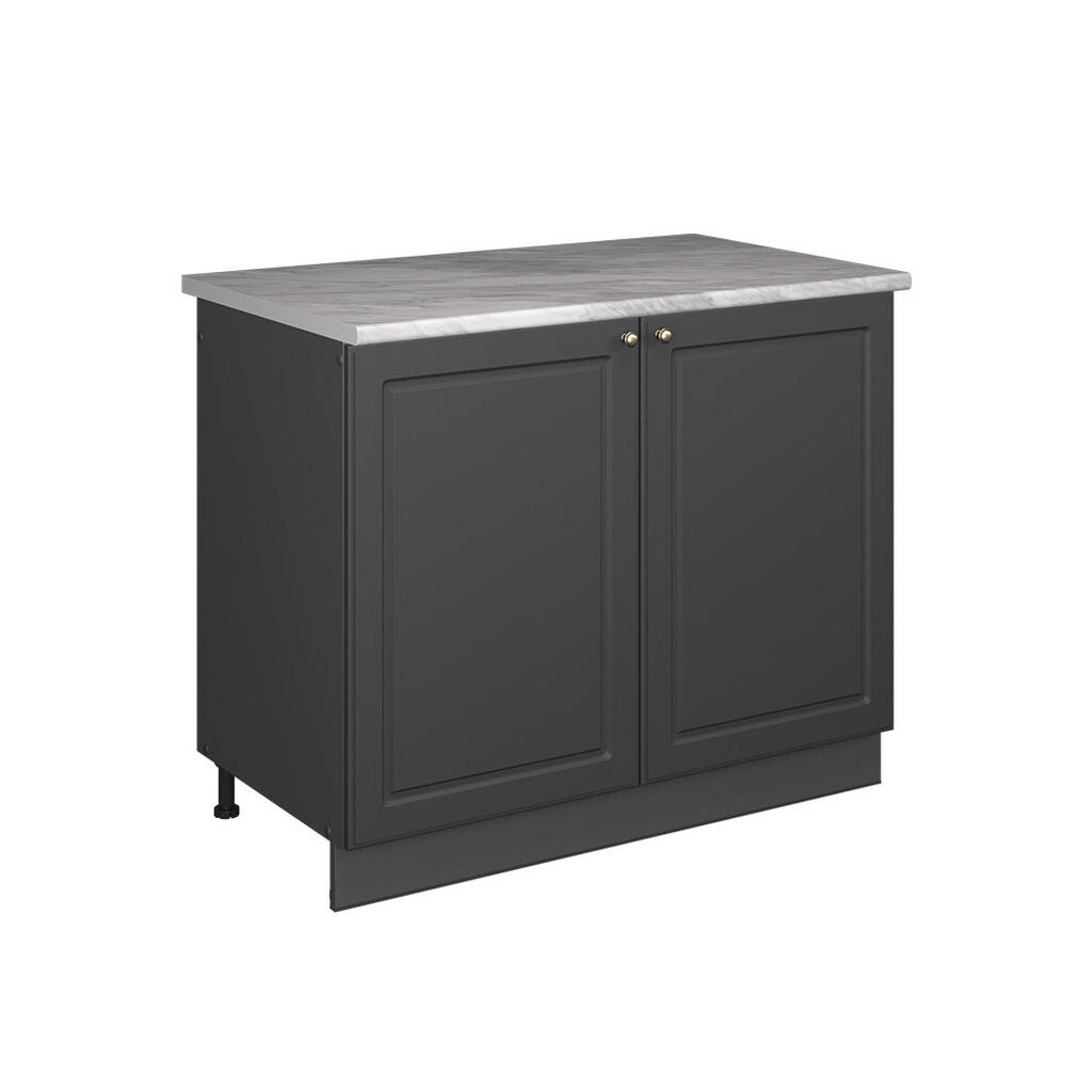 Vicco SKŘÍŇKA POD DŘEZ Fame-Line, Anthrazit-Gold Landhaus/Antracit, 100 cm, PD Mramor