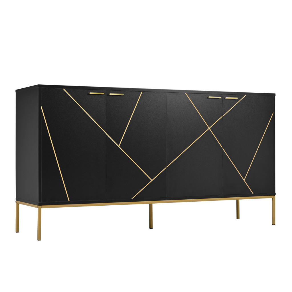 Urban Meuble SIDEBOARD se zlatými geometrickými vzory