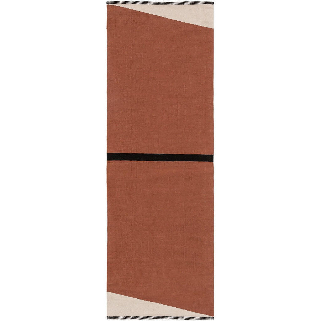 KUNSTLOFT BAVLNĚNÝ koberec Lenny Terakota 70x200 cm