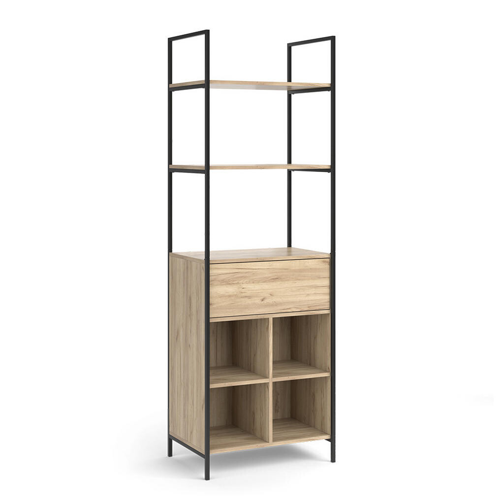 Vicco ŠATNÍ SKŘÍŇ Enya Dřevo 60 x 180 cm se zásuvkou