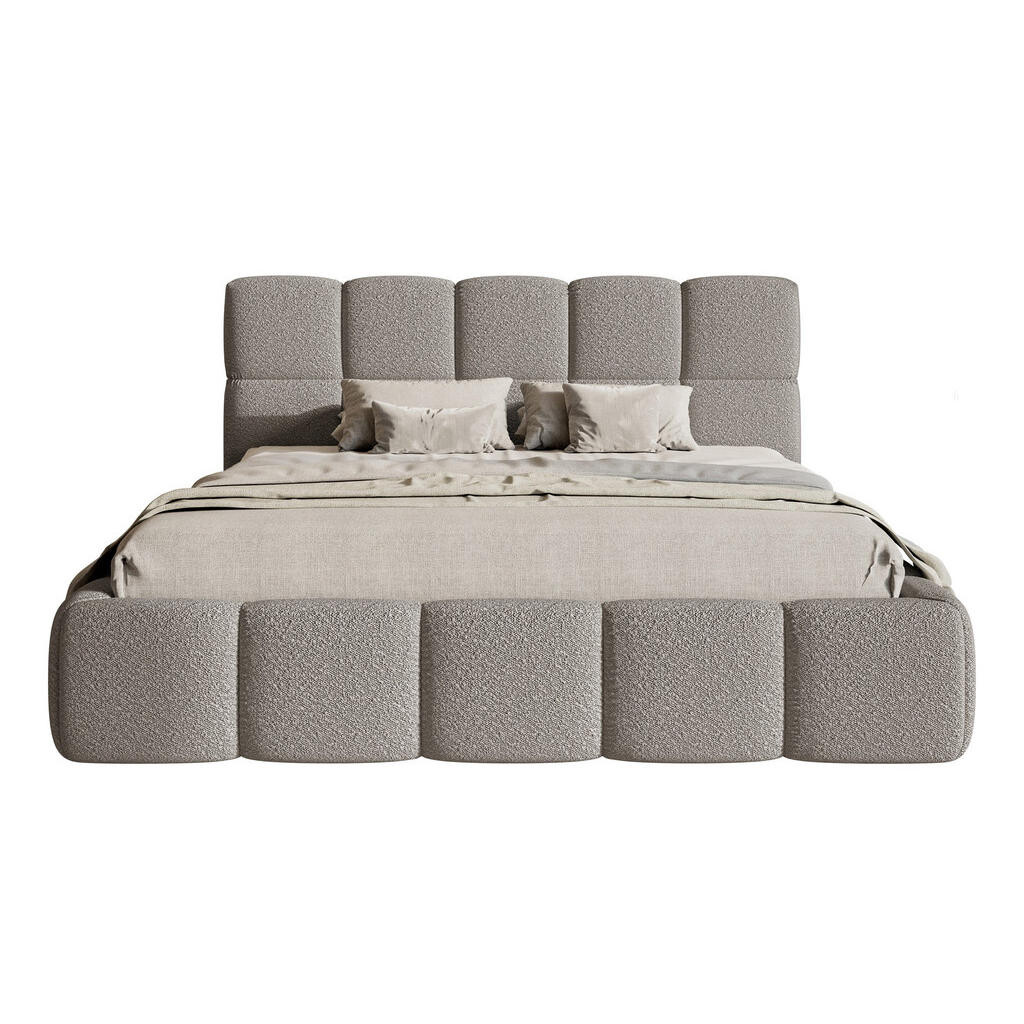 Selsey ČALOUNĚNÁ POSTEL Cloudy šedá boucle 160 cm