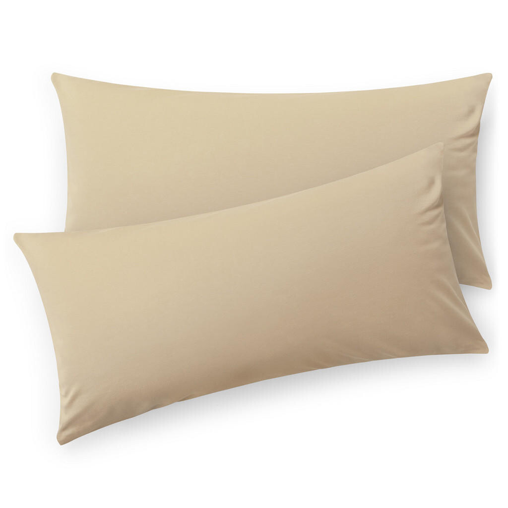 Blumtal POVLAK na polštář Agneta 40/80 cm, sada 2 ks, 100% bavlna, béžová