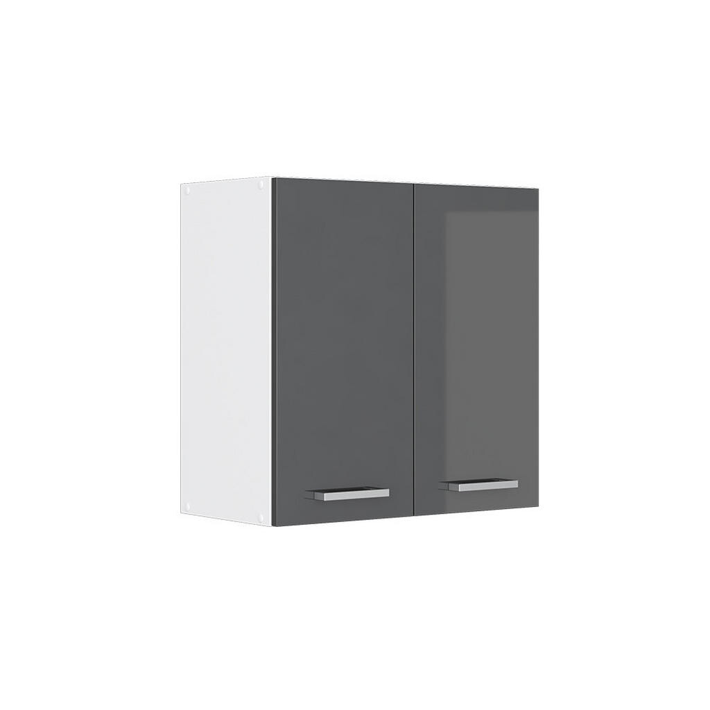 Vicco UNIVERZÁLNÍ NÁSTĚNNÁ SKŘÍŇKA R-Line Antracitový vysoký lesk 60 x 60 cm s dvířky