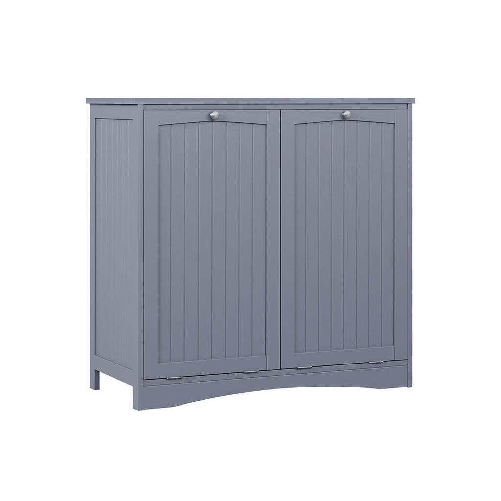 Vicco SKŘÍŇKA DO KOUPELNY Bianco Šedá 83 x 80 cm se 2 koši na prádlo