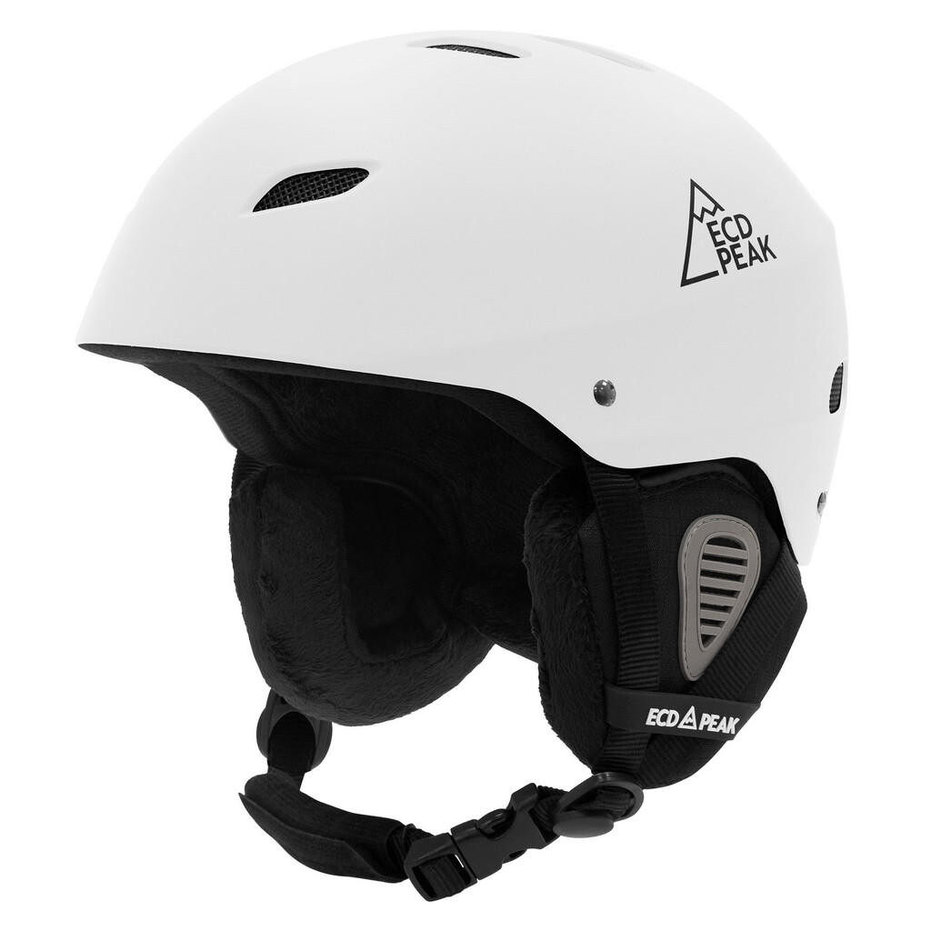 ECD-Germany LYŽAŘSKÁ PŘILBA pro muže a ženy, robustní snowboardová přilba, bílá, velikost S (51–54 cm)