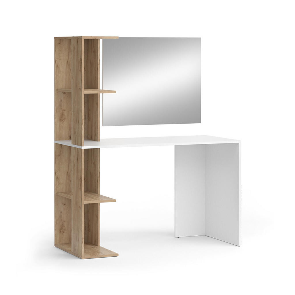 Vicco TOALETNÍ STOLEK Tower Bílá/Sonoma 122.2 cm se zrcadlem