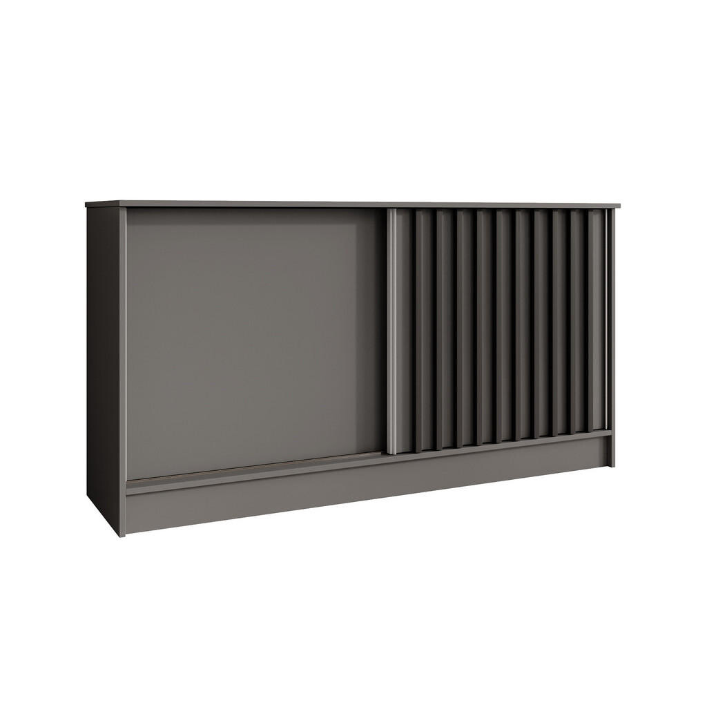 Beautysofa KOMODA Horizon se 2 posuvnými dvířky, grafit, 160 cm