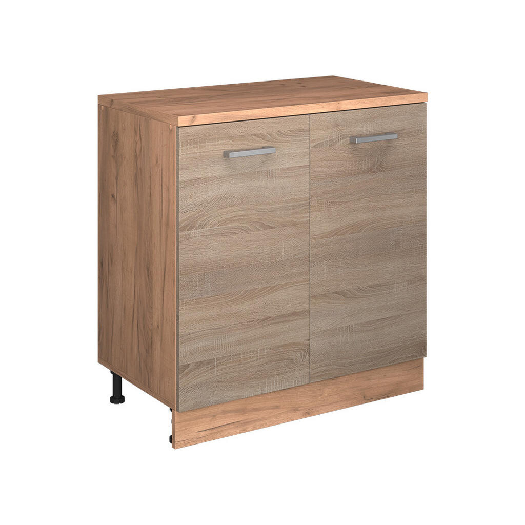 Vicco ROZŠIŘUJÍCÍ SKŘÍŇKA Rion, Sonoma/Zlatý mocný dub, 80 x 46 cm bez šikminy se 2 dveřmi